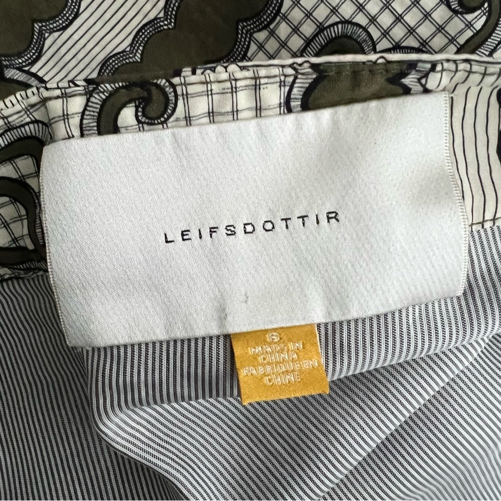 Anthropologie Leifsdottir Green Floral Skirt - Picture 12 of 16